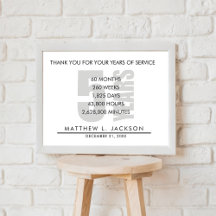 Cadeau de retraite ou d'amortissement de 5 ans