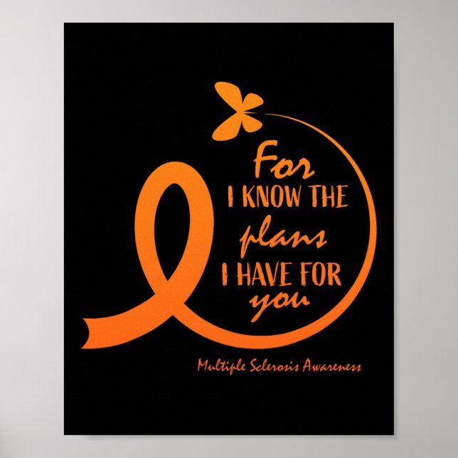 Poster Cadeau de sensibilisation à la sclérose en plaques (Devant)