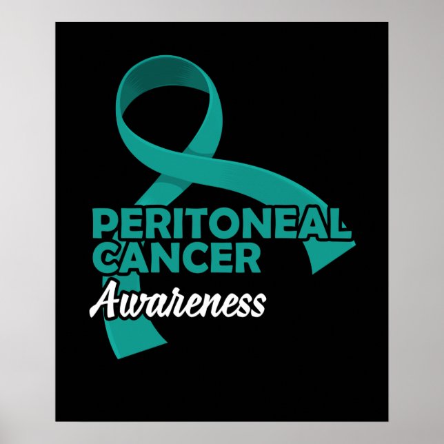Poster Cadeau de sensibilisation au cancer péritonéal pou (Devant)