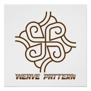 Poster Cadeau de soudeur TIG à motif tissé