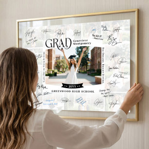Poster Cadeau de souvenir de photo de remise de diplôme p