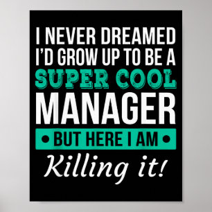 Poster Cadeau de tee-shirt drôle pour apprécier un manage