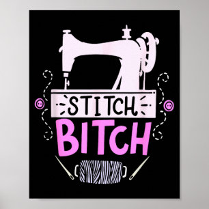 Poster Cadeau drôle de couture et de patchwork