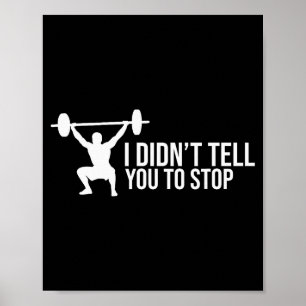 Poster Cadeau drôle de dicton d'entraîneur personnel Gym