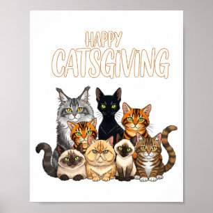 Poster Cadeau drôle de Thanksgiving pour les amoureux des