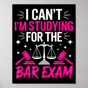 Poster Cadeau drôle pour étudiant en droit - Impossible d