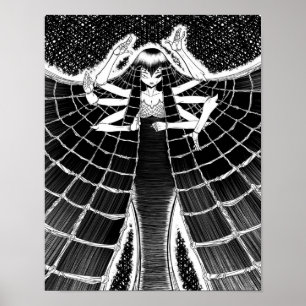 Poster Cadeau en toile d'araignée pour l'amoureux de l'ar