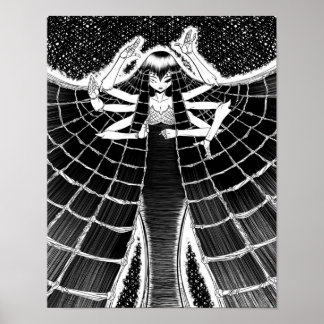Poster Cadeau en toile d'araignée pour l'amoureux de l'ar