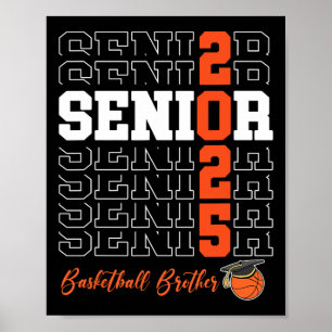 Poster Cadeau frère Senior 2025 Sketll de la promotion de