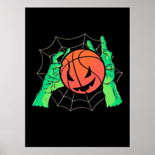 Poster Cadeau Halloween   Halloween de basket-ball
