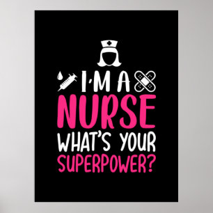Poster Cadeau infirmière   Je Suis Une Infirmière Ce Que 
