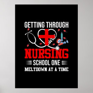 Poster Cadeau infirmière   Passer par l'école de soins in