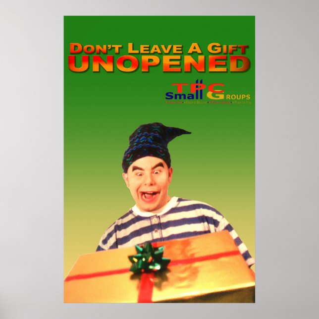 Poster Cadeau non ouvert (Devant)