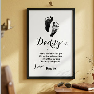 Poster Cadeau personnalisé de jour de la fête des pères e