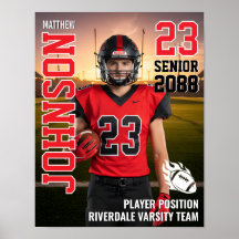 Cadeau photo de joueur MVP senior d'équipe de foot