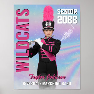 Poster Cadeau photo personnalisé pour la fanfare des seni