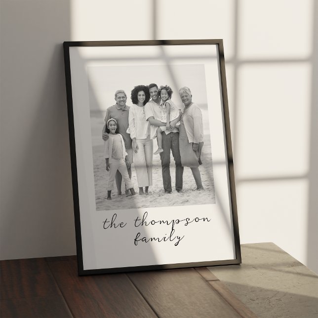 Poster Cadeau Portrait Familial Personnalisé Pour Maman D (Créateur téléchargé)