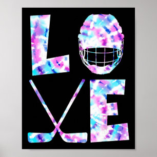 Poster Cadeau pour amoureux de hockey sur glace Co. Amour