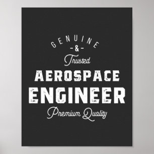 Poster Cadeau pour ingénieur en aérospatiale