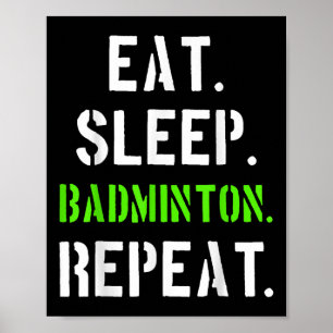 Poster Cadeau pour joueur de badminton