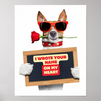 Poster cadeau pour la Saint-Valentin dire votre am