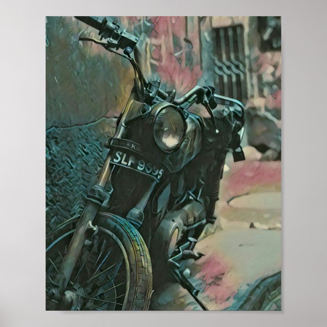 Poster Cadeau pour motards (Devant)