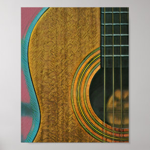 Poster Cadeau pour musicien guitariste