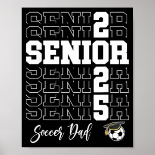 Poster Cadeau pour papa de footballeur senior Cl de 2025
