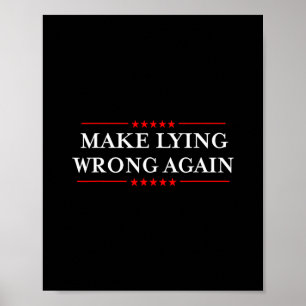 Poster Cadeau pour rendre le mensonge à nouveau mal Résis