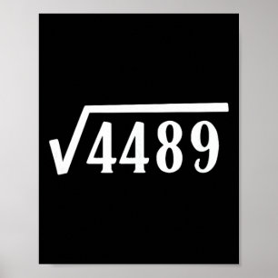 Poster Cadeau Racine Carrée 67 Ans Drôle Professeur 67e A