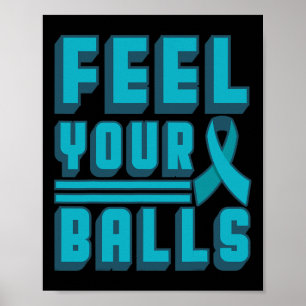 Poster Cadeau Ruban Turquoise Fête de la Journée Mondiale