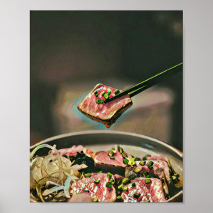 Poster cadeau sushi cool