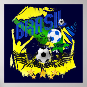 Poster Cadeaux 2010 de football d'amants du football de