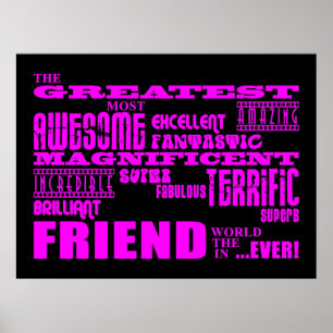 Poster Cadeaux amusants pour amis : Grand Ami
