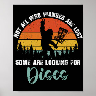 Poster Cadeaux Bigfoot Disc Golf Big Foot Sasquatch pour