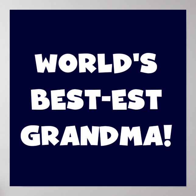 Poster Cadeaux blancs des textes de grand-maman du Meille (Devant)
