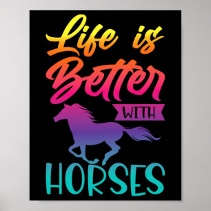 Poster Cadeaux Cheval Pour Filles. équitation6