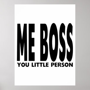 Poster Cadeaux d'amusement pour des patrons : Je patron