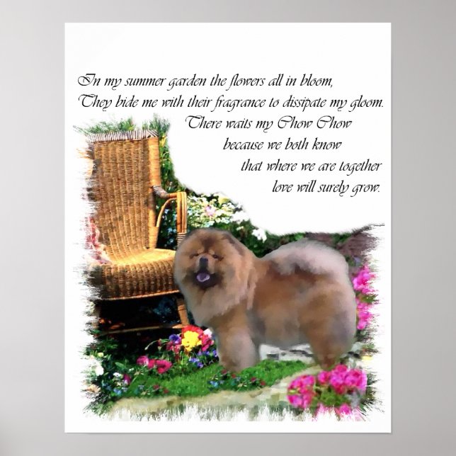 Poster Cadeaux d'art Chow Chow (Devant)