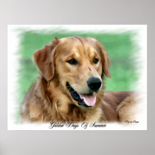 Poster Cadeaux d'art Golden Retriever