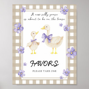 Poster Cadeaux de baby shower Little Goose Bébé