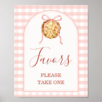 Cadeaux de Baby Shower Rose Pâle Gingham 'Cutie Pi