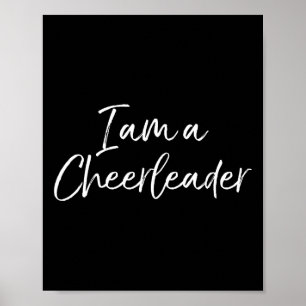 Poster Cadeaux de Cheerleading pour Filles 6-8 Mignon Je