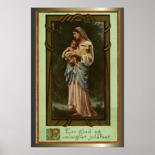 Poster Cadeaux de crèches pour Noël (Devant)