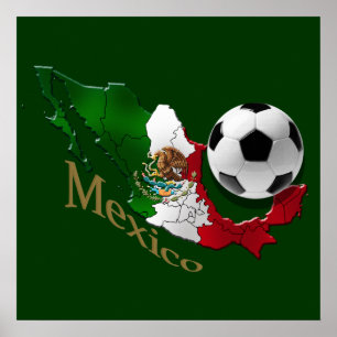 Poster Cadeaux de football de fans de foot de carte de