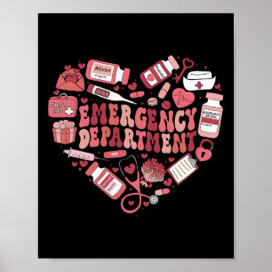 Poster Cadeaux de la Saint-Valentin pour infirmière des u