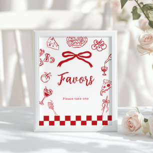 Poster Cadeaux de mariage sur le thème italien That's Amo