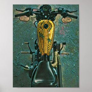 Poster cadeaux de moto pour lui
