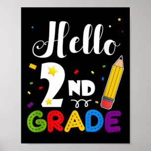 Poster Cadeaux de rentrée pour enseignants de 2e année 