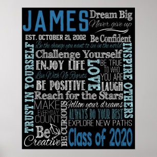 Poster Cadeaux d'enseignement supérieur inspiré, Classe d